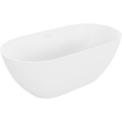 Mexen Rimini freistehende Badewanne aus Konglomerat 150 x 75 cm, matt weiß - 57241507500