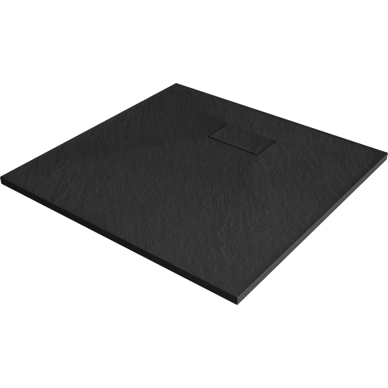 Mexen Hugo Quadratische Duschwanne SMC 70 x 70 cm, Schwarz - 42707070