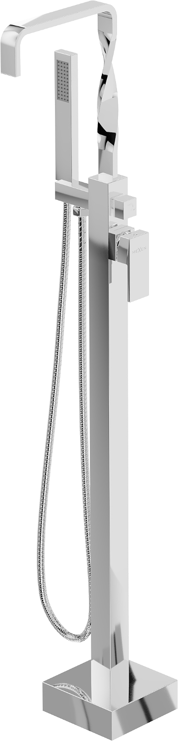 Mexen Avila freistehende Wannenbatterie, Chrom - 75833-00