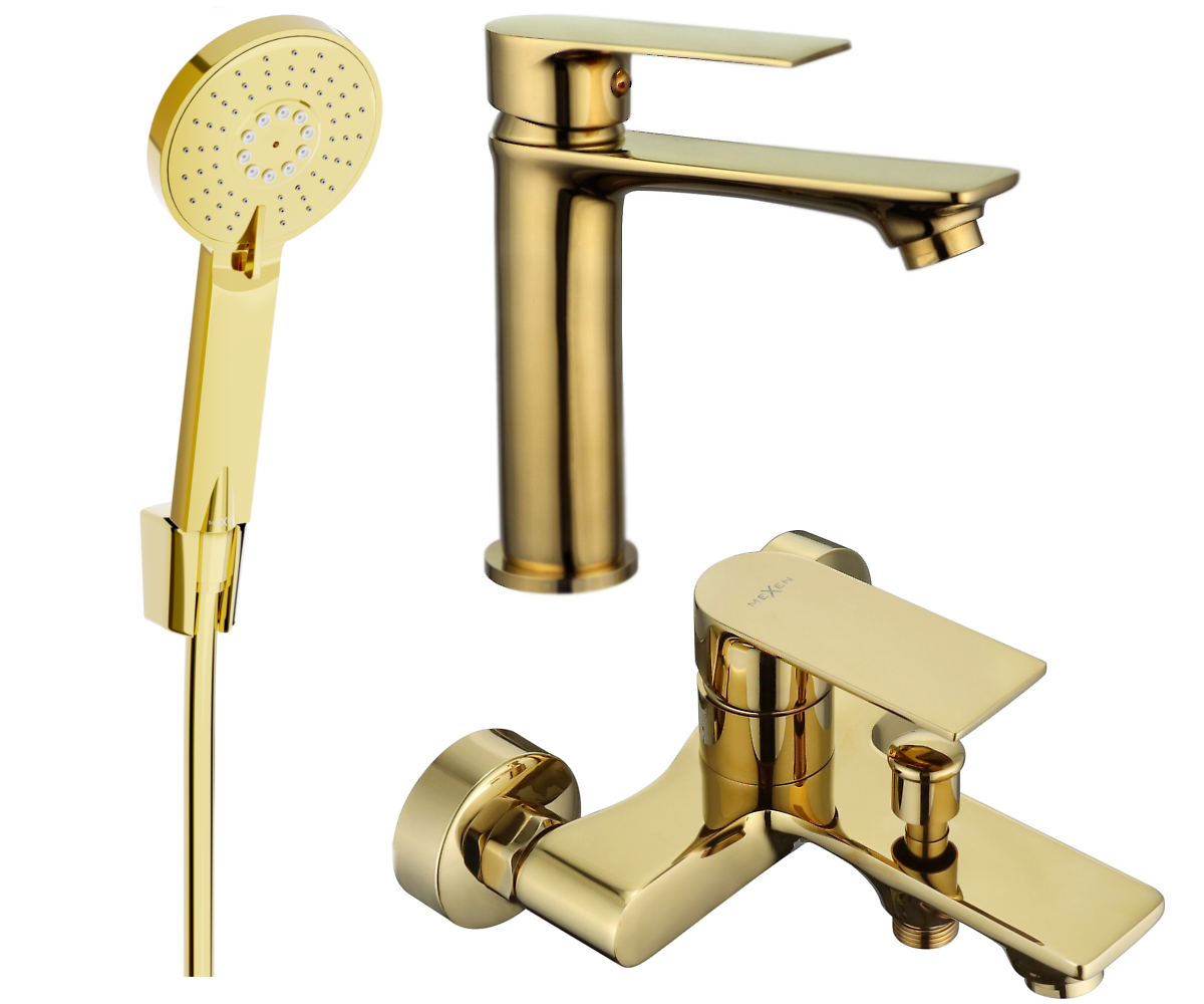 Mexen Royo R40 Badewannenset, Gold - 72203R40-50