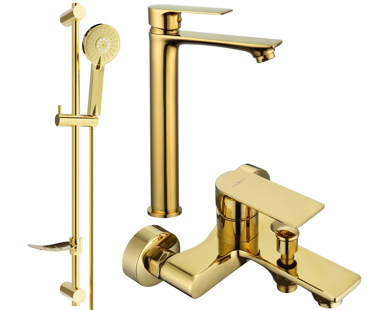 Mexen Royo DF40 Badewannenset, Gold - 72213DF40-50