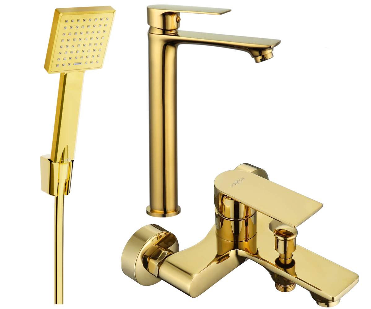 Mexen Royo R45 Badewannenset, Gold - 72213R45-50