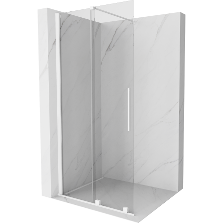 Mexen Velar Duschtür Walk-in 90 x 200 cm, transparent 8 mm, weiß - 871-090-000-03-20