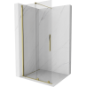 Mexen Velar Dusche Trennwand Walk-in 70 x 200 cm, transparent 8 mm, gold - 871-070-000-03-50