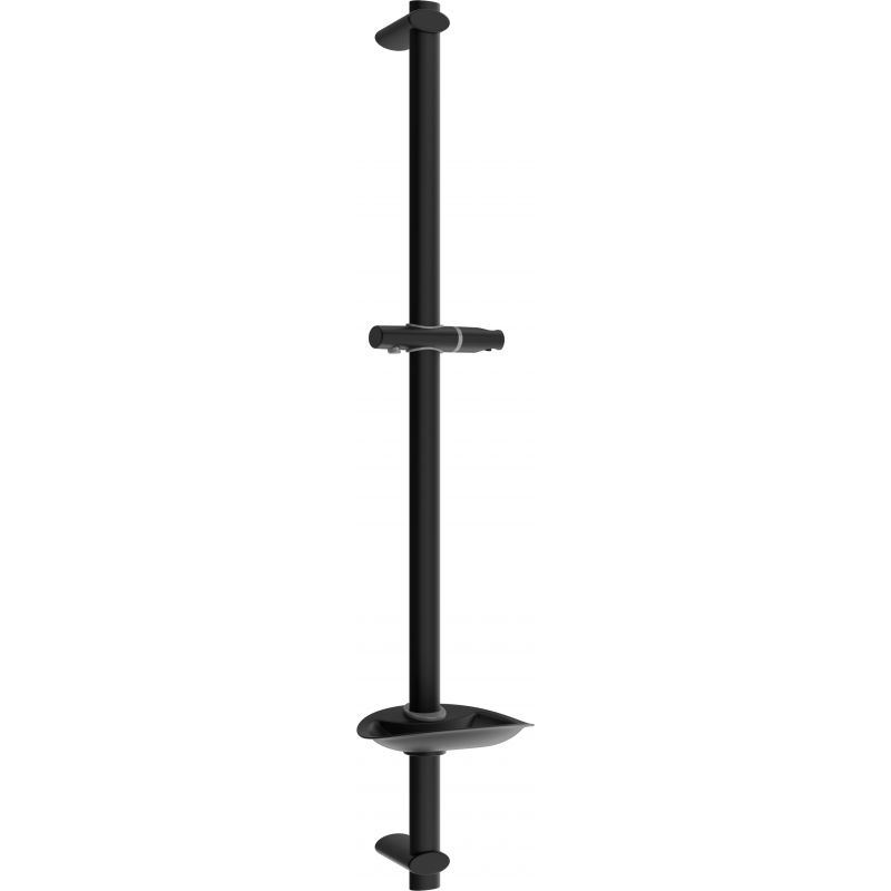 Mexen DB Duschstange mit Seifenschale 75 cm, Schwarz - 79384-70