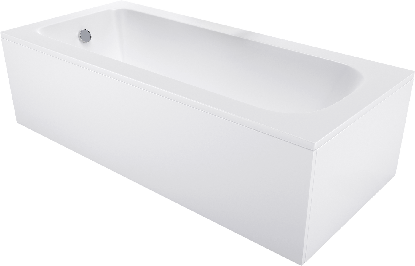 Mexen Vega Badewanne rechteckig 120 x 70 cm mit Verkleidung, weiß - 55011207000X