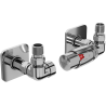 Mexen G00 Thermostat-Set, axial mit Abdeckung S, Chrom - W903-900-909-01