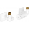 Mexen G05 axial thermostatic set with cover S, white - W903-958-909-20