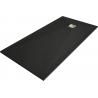 Mexen Stone+ rechteckige Verbundduschtasse 160 x 70 cm, schwarz, goldener Abdeckrahmen - 44707016-G