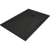 Mexen Stone+ Duschwanne aus Verbundmaterial rechteckig 140 x 90 cm, schwarz, schwarze Abdeckung - 44709014-B