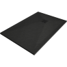 Mexen Stone+ rechteckige Verbundduschtasse 90 x 80 cm, schwarz, schwarze Abdeckung - 44708090-B