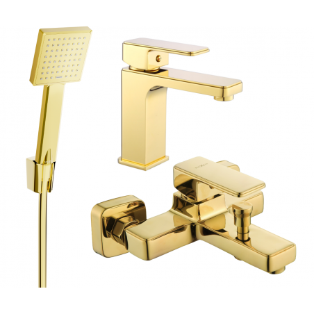 Mexen Cetus R45 Badewannenset, Gold - 744303R45-50