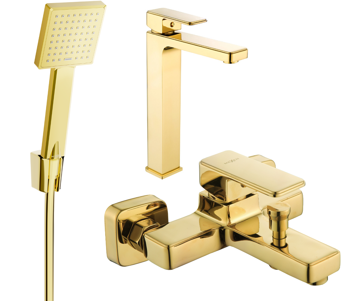 Mexen Cetus R45 Badewannenset, Gold - 744313R45-50