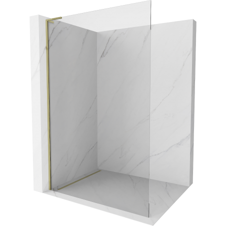 Mexen Kioto L Duschwand Walk-in 55 x 200 cm, transparent, gold - 800-055-103-50-00