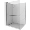 Mexen Kioto+ L Duschwand mit Regal Walk-in 70 x 200 cm, transparent, gun metal - 800-070-123-95-00