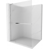 Mexen Kioto+ L Duschwand mit Regal Walk-in 70 x 200 cm, klar, chrom - 800-070-123-01-09