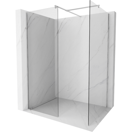 Mexen Kioto Walk-in-Dusche 100 x 80 cm, transparent, chrom - 800-100-202-01-00-080