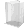 Mexen Kioto freistehende Duschwand 90 x 30 x 30 cm, transparent, chrom - 800-090-030-222-01-00-030