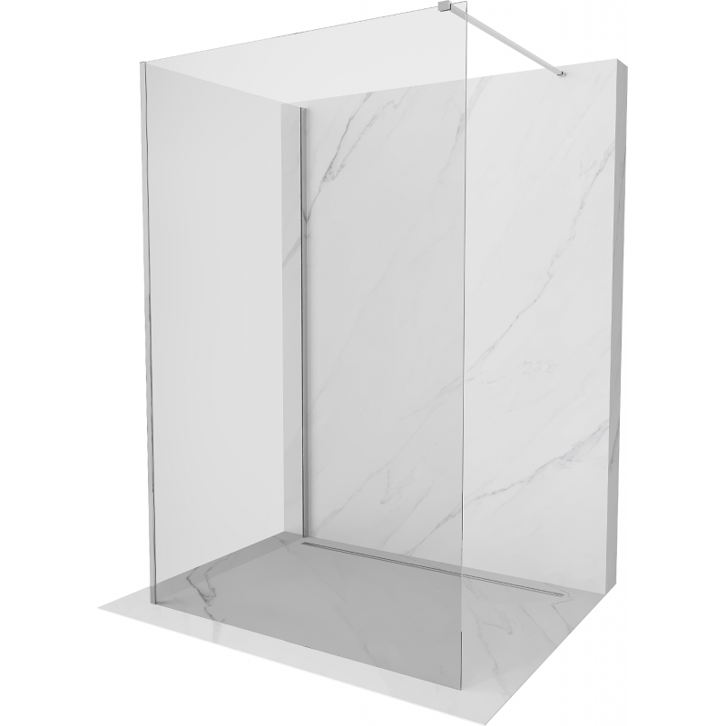 Mexen Kioto Duschwand Walk-in 100 x 90 cm, transparent, chrom - 800-100-212-01-00-090