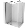 Mexen Kioto Walk-in-Dusche 140 x 90 cm, schwarzes Muster, schwarz - 800-140-202-70-70-090