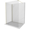 Mexen Kioto Duschwand Walk-in 135 x 70 cm, transparent, gold - 800-135-212-50-00-070