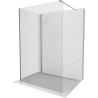 Mexen Kioto Duschwand Walk-in 120 x 70 cm, transparent, gebürstetes Messing - 800-120-212-65-00-070