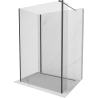 Mexen Kioto Duschwand Walk-in 100 x 70 x 30 cm, transparent, schwarz - 800-100-070-221-70-00-030