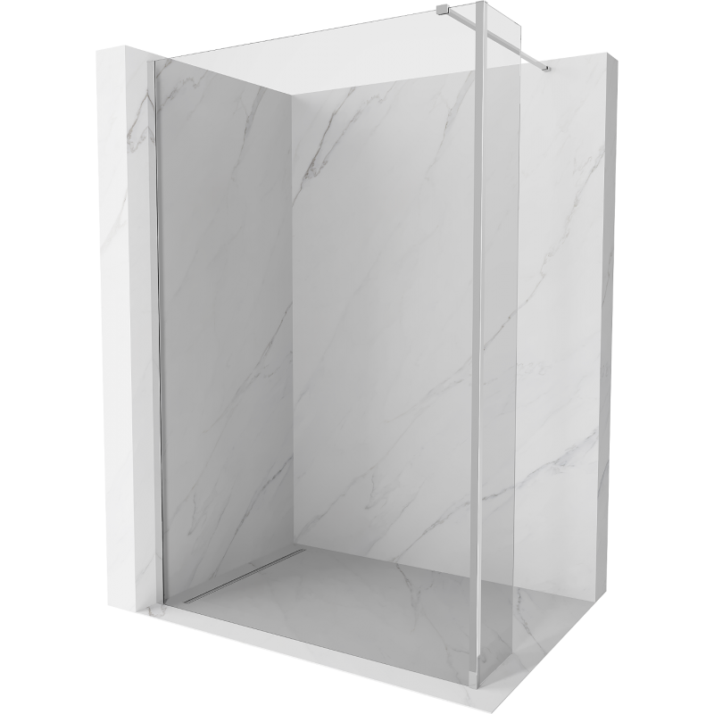 Mexen Kioto Duschwand Walk-in 110 x 40 cm, transparent, chrom - 800-110-212-01-00-040