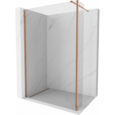 Mexen Kioto Duschwand Walk-in 95 x 30 cm, transparent, roségold - 800-095-212-60-00-030