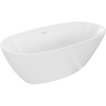 Mexen Eris freistehende Badewanne 170 x 80 cm, weiß, Überlauf weiß - 53441708000-20