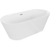 Mexen Flavia freistehende Badewanne 150 x 75 cm, weiß, chrom Überlauf - 54031507500-01