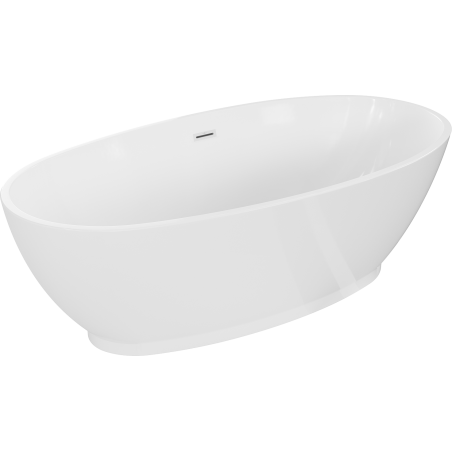 Mexen Bilbao freistehende Badewanne 180 x 90 cm, weiß, mit Überlauf - 51311809000-20