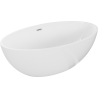 Mexen Nike freistehende Badewanne 175 x 100 cm, weiß, Überlauf chrom - 54071751000-01