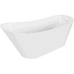 Mexen Alta freistehende Badewanne 170 x 75 cm, weiß, mit weißem Überlauf - 52141707500-20