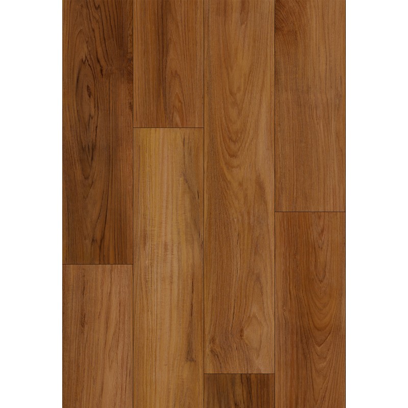 Mexen Lubbock Vinylpaneele 1240 x 182 mm SPC 6,5 mm, IXPE-Unterlage 1,5 mm, 4 V-Fuge, Teak - F1092-1240-182-505-4V1-02