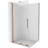 Mexen Velar gleitwandige Walk-in Dusche 100 x 200 cm, matt 8 mm, rosegold - 871-100-000-33-60