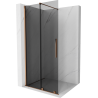 Mexen Velar Duschwand Walk-in 90 x 200 cm, Graphit 8 mm, rosegold - 871-090-000-43-60