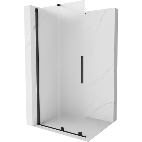 Mexen Velar Duschtür Walk-in 120 x 200 cm, matt 8 mm, schwarz - 871-120-000-33-70