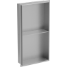 Mexen X-Wall-NR Einbauregal ohne Rahmen mit Ablage 60 x 30 cm, inox - 1911603010S