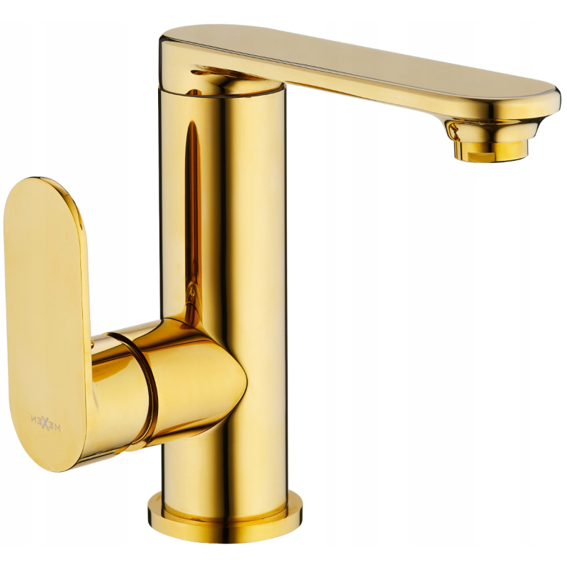 Mexen Milo Waschtisch-Seitenhebelmischer, Gold - 71305-50