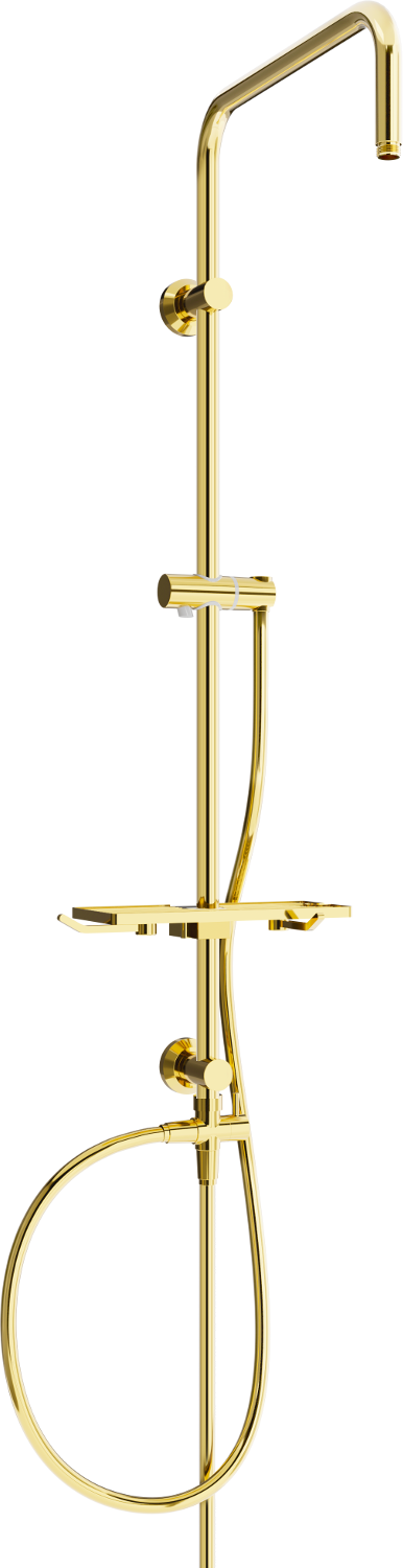 Mexen T Duschsäule, Gold - 7939399-50