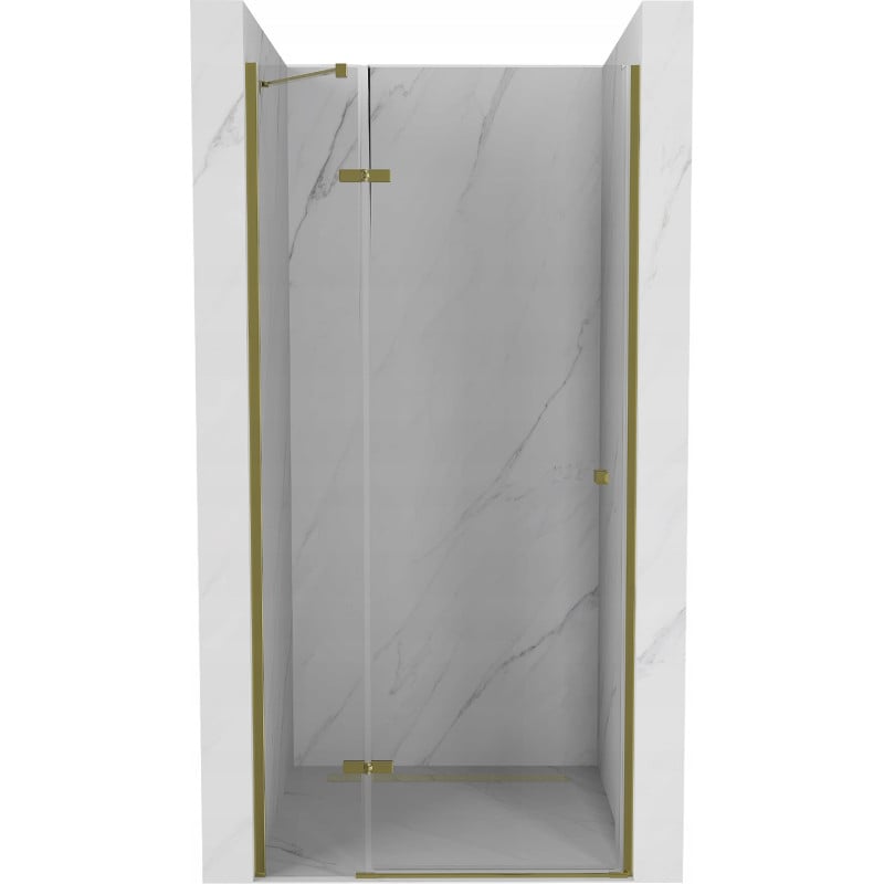 Mexen Roma Drehbare Duschtür 80 cm, Transparent, Gold - 854-080-000-50-00