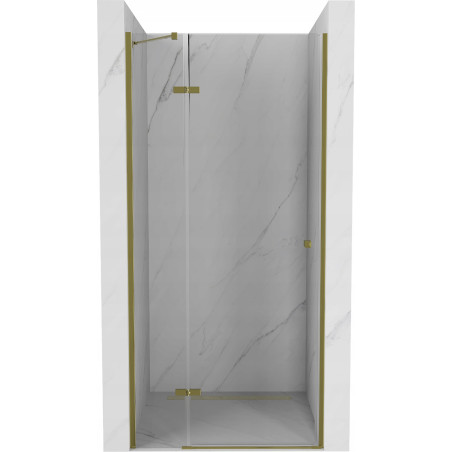 Mexen Roma Drehbare Duschtür 90 cm, Transparent, Gold - 854-090-000-50-00