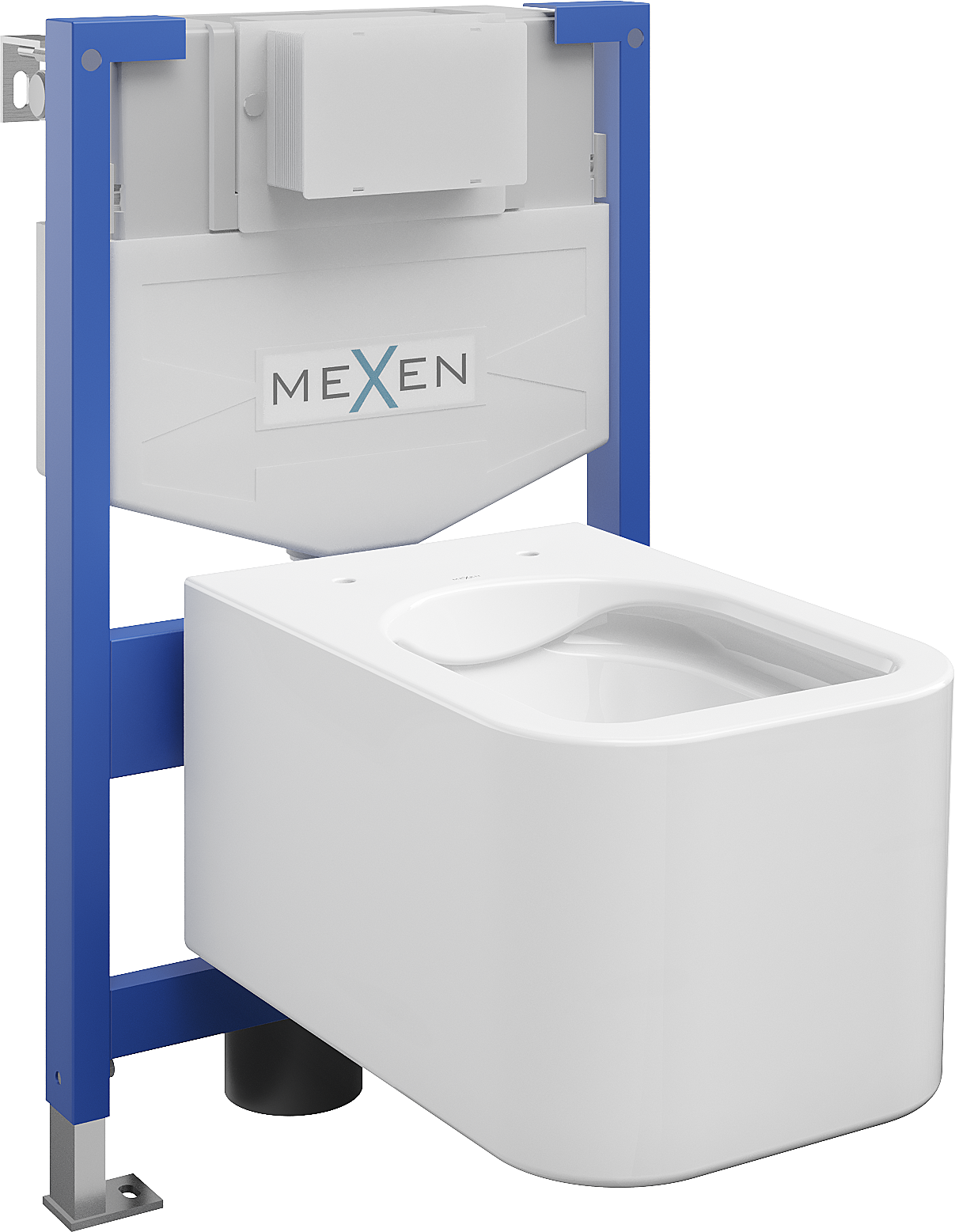 Mexen WC-Unterputzmontageset Felix XS-F Rahmen mit WC Elis, Weiß - 6803391XX00