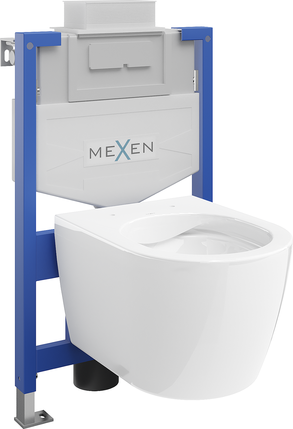 Mexen WC-Unterputzmontageset Felix XS-U Rahmen mit WC Carmen, Weiß - 6853388XX00