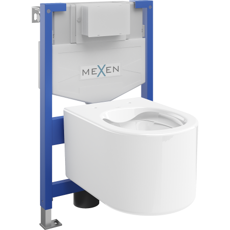 Mexen WC-Unterputzmontageset Felix XS-F Rahmen mit WC Sofia, Weiß - 6803354XX00