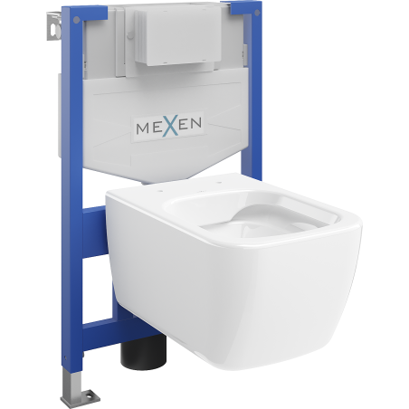 Mexen WC-Unterputzmontageset Felix XS-F Rahmen mit WC Stella, Weiß - 6803368XX00