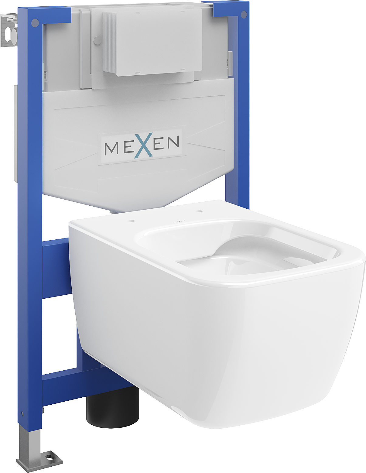 Mexen WC-Unterputzmontageset Felix XS-F Rahmen mit WC Stella, Weiß - 6803368XX00