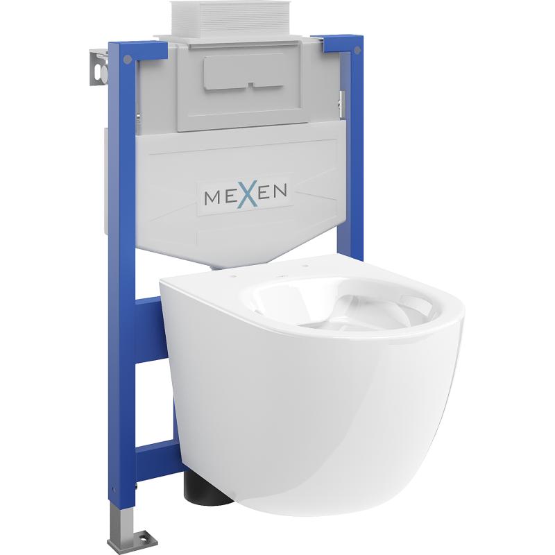 Mexen WC-Unterputzmontageset Felix XS-U Rahmen mit WC Lena, Weiß - 6853322XX00