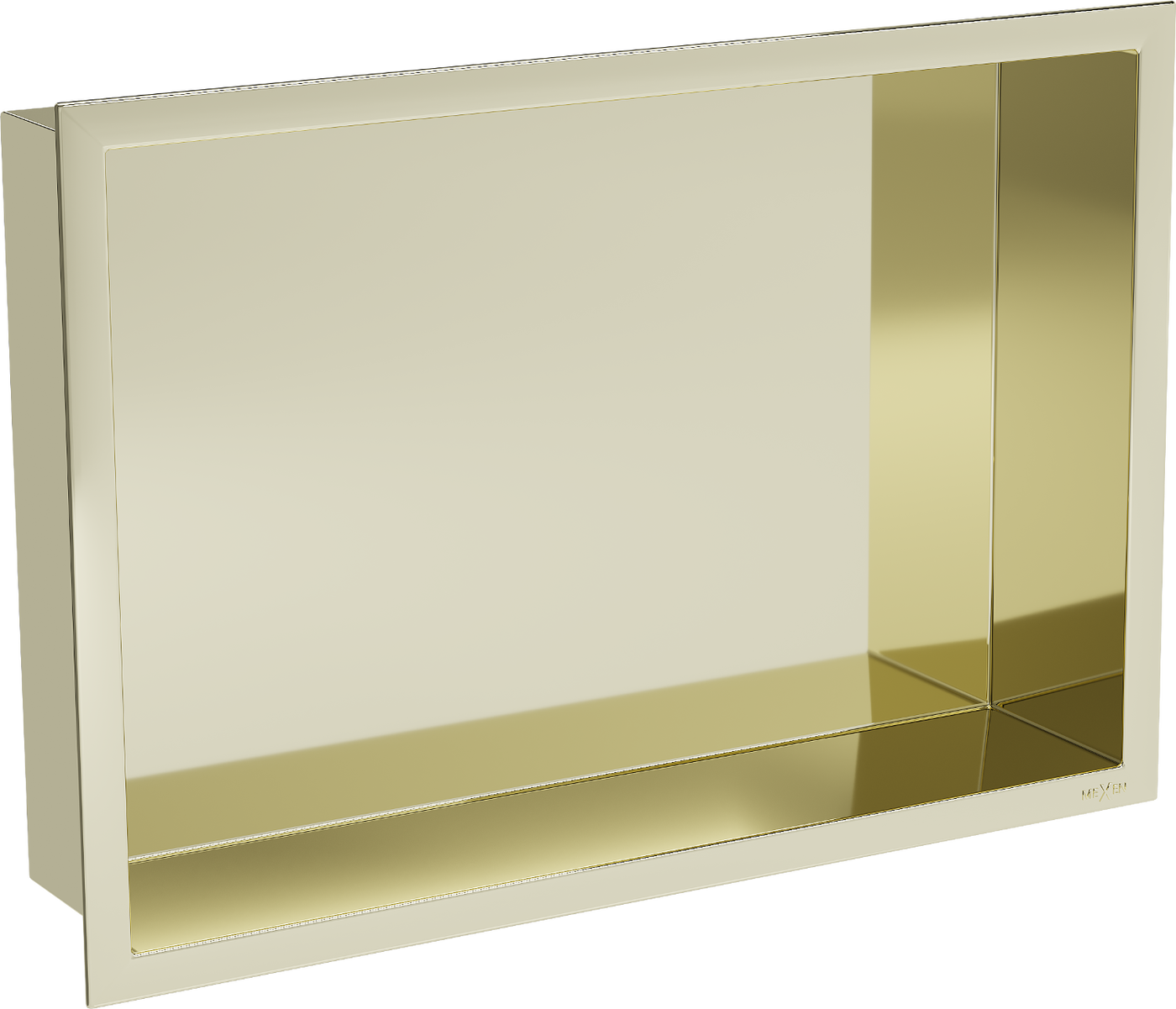 Mexen X-Wall-R Einbauregal mit Flansch 45 x 30 cm, Gold - 1950453010